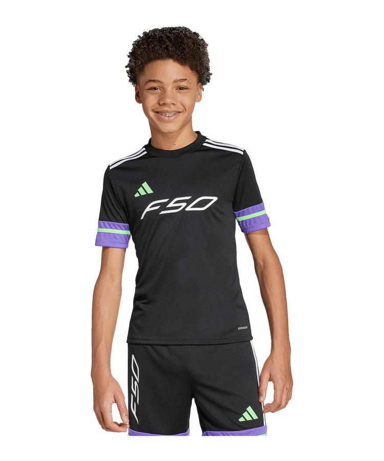 adidas adidas F50 T-Shirt Kids Funktionsshirt Kinder - schwarzlila - 0 | SportScheck