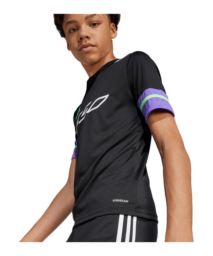 adidas adidas F50 T-Shirt Kids Funktionsshirt Kinder - schwarzlila - 2 | SportScheck