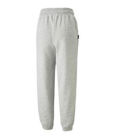 Rückansicht von PUMA TEAM Jogginghose Damen Trainingshose Damen grau