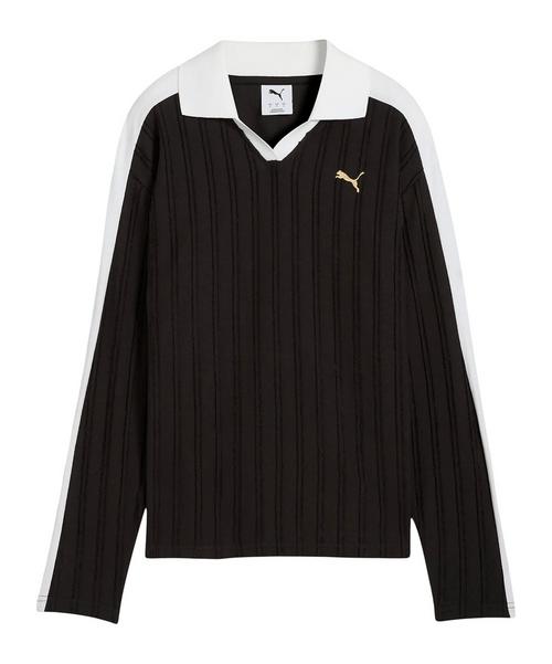 PUMA T7 Relaxed Long Sleeve Polo Damen Poloshirt Damen