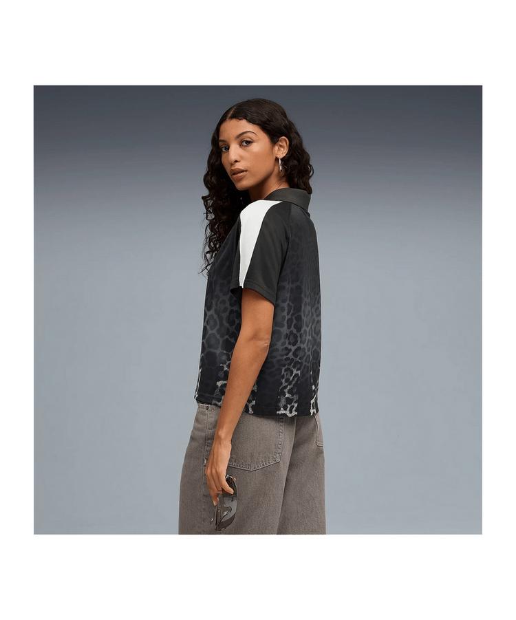 PUMA PUMA T7 Leo Luxe Relaxed Trikot Damen T-Shirt Damen - schwarz - 1 | SportScheck