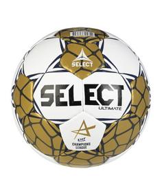 Rückansicht von Select EHF Champions League v24 Spielball Weiß Basketball weiss