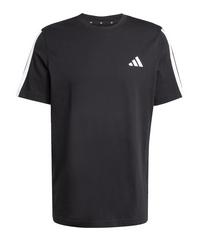 adidas 3 Stripes T-Shirt Wei&szlig; Laufshirt Herren - schwarz