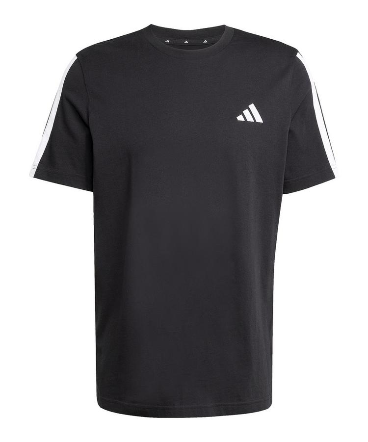 adidas adidas 3 Stripes T-Shirt Wei&szlig; Laufshirt Herren - schwarz - 0 | SportScheck