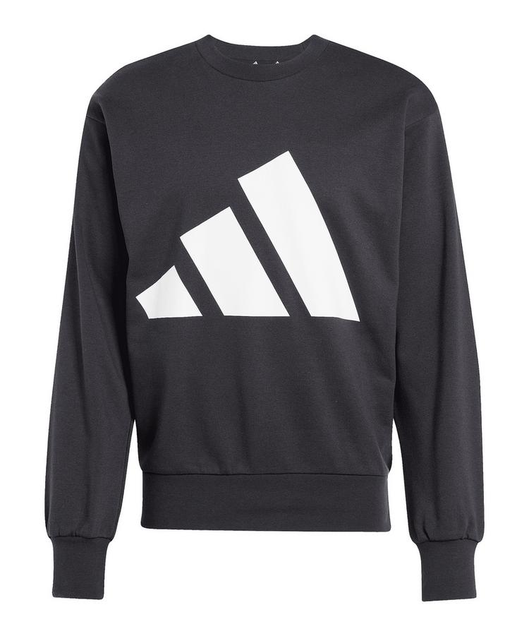 adidas adidas Essentials Big Logo Sweatshirt Laufshirt Herren - schwarzweiss - 0 | SportScheck