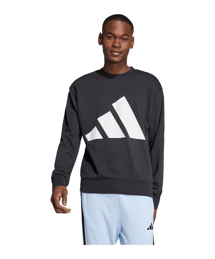 adidas adidas Essentials Big Logo Sweatshirt Laufshirt Herren - schwarzweiss - 0 | SportScheck