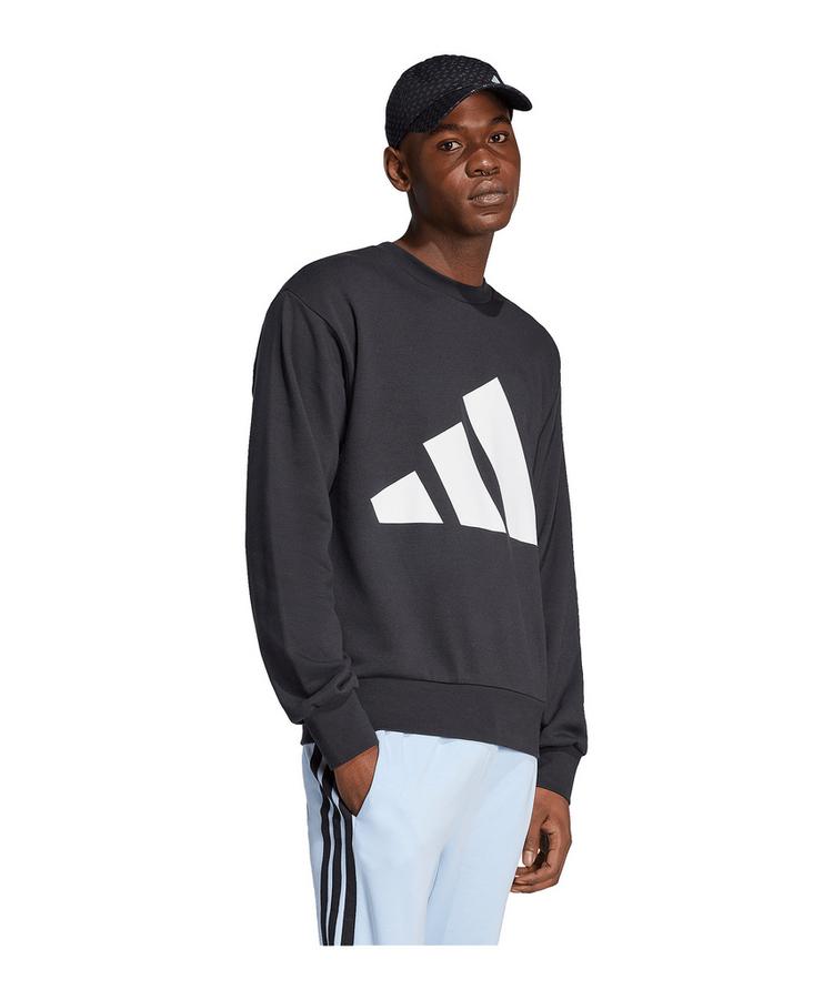 adidas adidas Essentials Big Logo Sweatshirt Laufshirt Herren - schwarzweiss - 1 | SportScheck