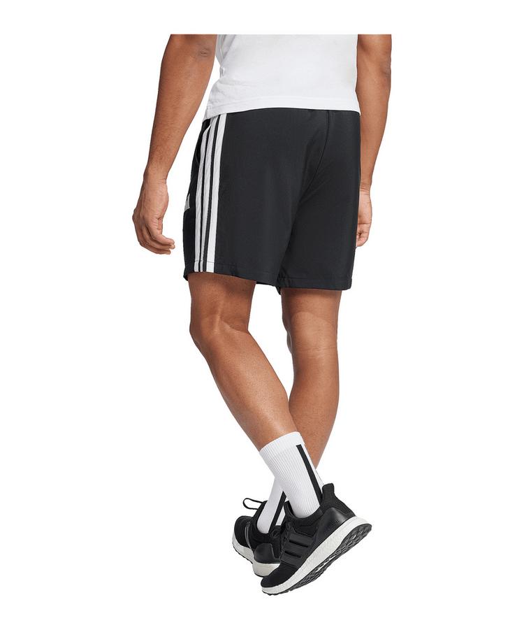 adidas adidas Essentials Three Stripes Short Laufshorts Herren - schwarzweiss - 0 | SportScheck