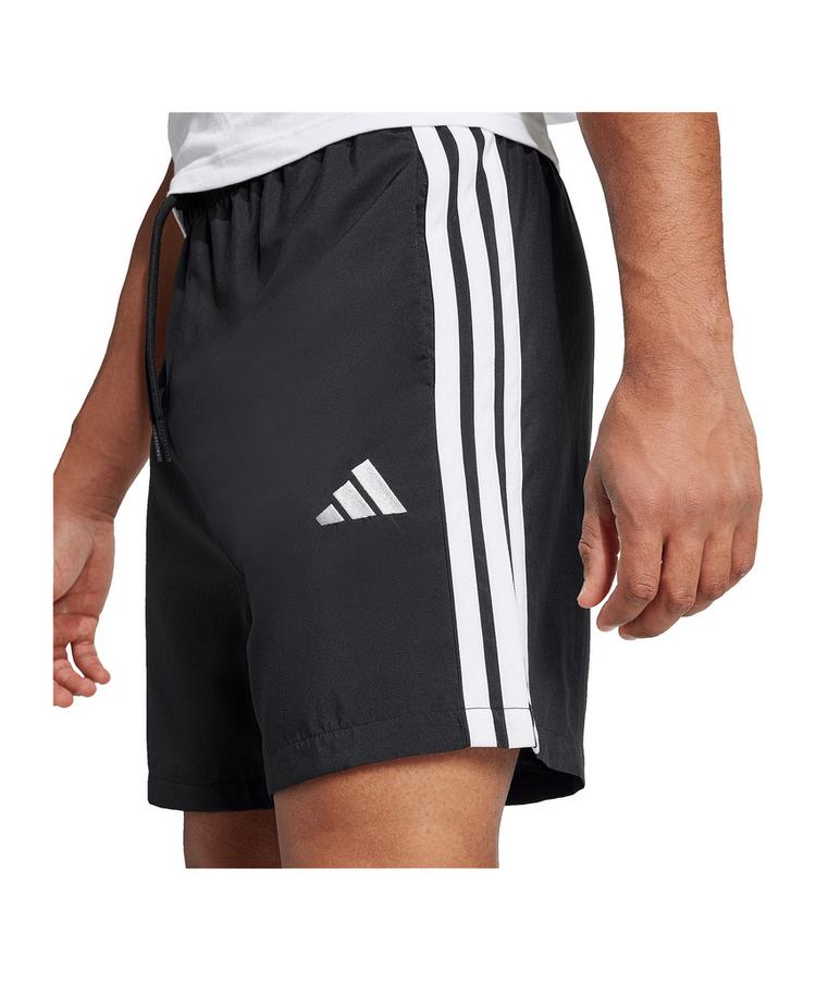 adidas adidas Essentials Three Stripes Short Laufshorts Herren - schwarzweiss - 1 | SportScheck