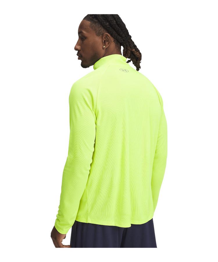 Under Armour Under Armour Tech Textured 1/2 Zip Sweatshirt Laufshirt Herren - gelbgruen - 0 | SportScheck
