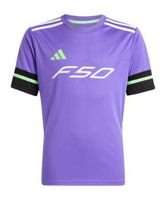 adidas F50 T-Shirt Kids Funktionsshirt Kinder lilaschwarz