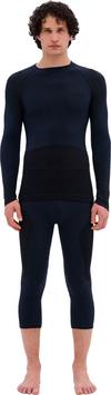 CEP Merino Base Shirt Skiing Longsleeve Skishirt Herren - black