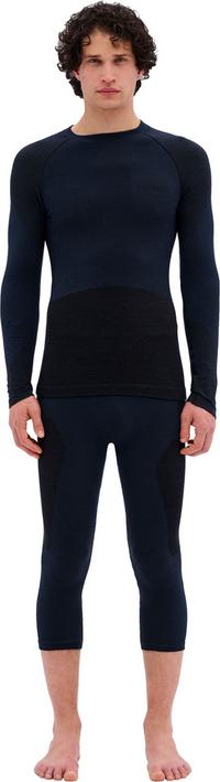 CEP Merino Base Shirt Skiing Longsleeve Skishirt Herren - black