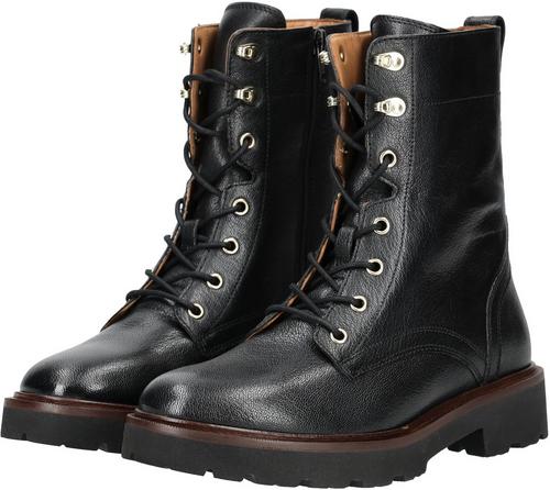 Rückansicht von Geox Stiefelette Stiefel Damen Schwarz