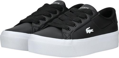 Rückansicht von Lacoste Sneaker Sneaker Damen Schwarz/Weiß