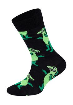 Rückansicht von Happy Socks Motorbike & Cars Freizeitsocken Kinder schwarz