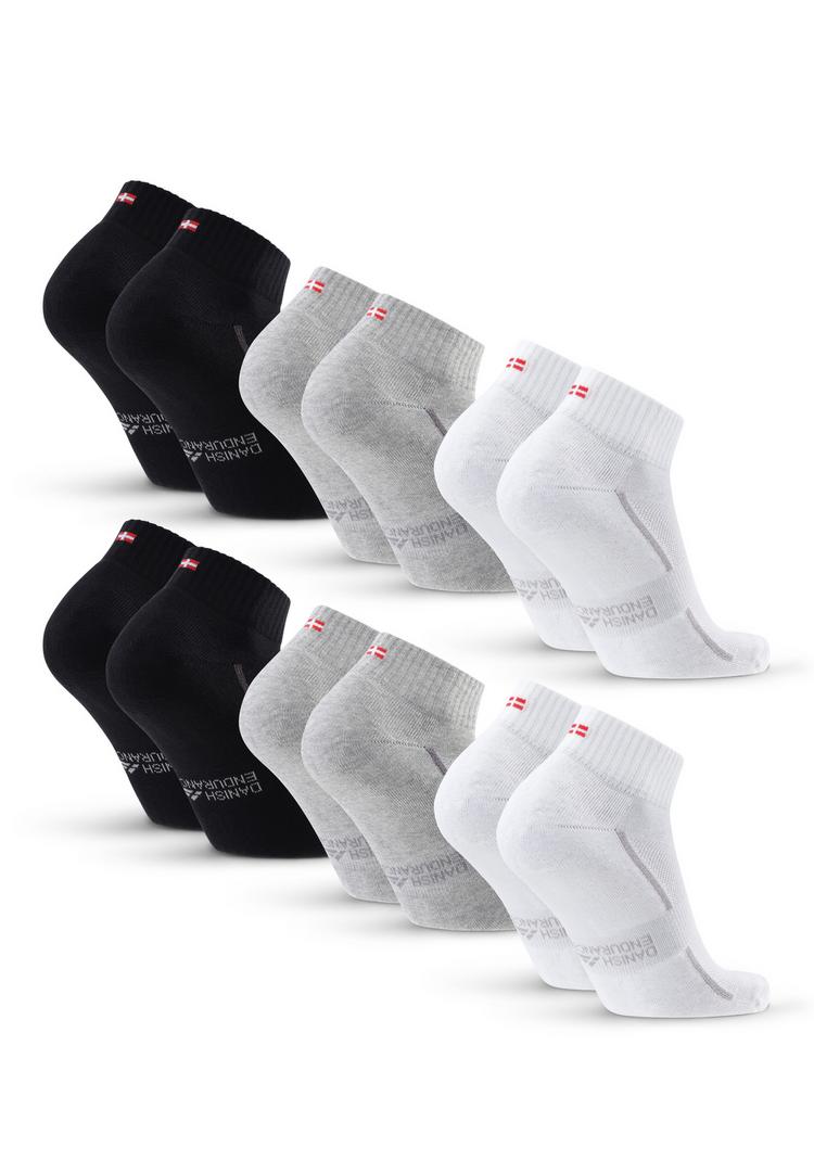 DANISH ENDURANCE DANISH ENDURANCE Cotton Quarter Socken - Black grey White - 0 | SportScheck