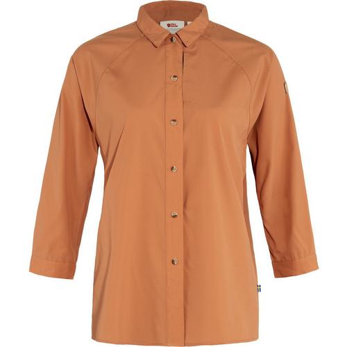 Rückansicht von FJÄLLRÄVEN Abisko Hike Shirt W Softshelljacke Damen Terra