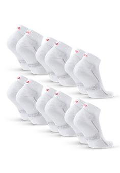 Rückansicht von DANISH ENDURANCE Cotton Quarter Laufsocken weiß