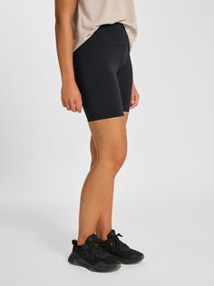 Rückansicht von hummel Tights Damen LIGHT GREY/BLACK