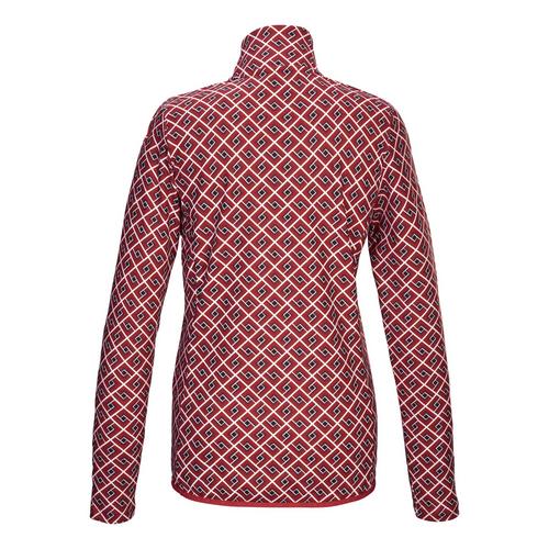 Rückansicht von KILLTEC Langarmshirt Damen Dunkelrot