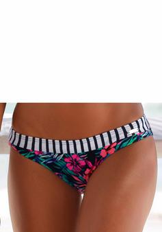 Rückansicht von VENICE BEACH Summer Bikini Hose Damen blumendruck marine