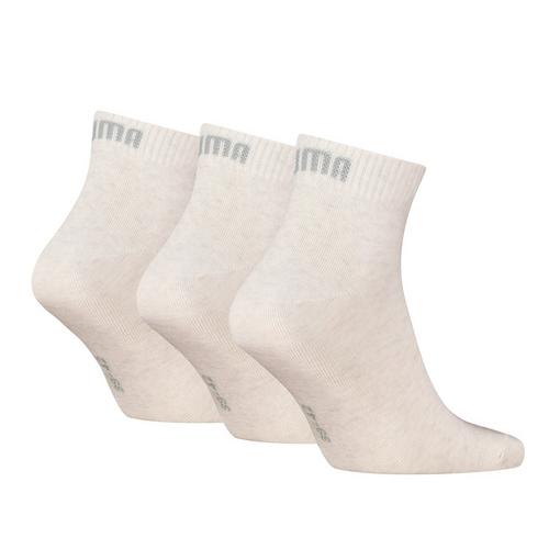 Rückansicht von PUMA Socken Freizeitsocken Weiß (Oatmeal)