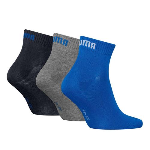 Rückansicht von PUMA Socken Freizeitsocken Grau/Blau