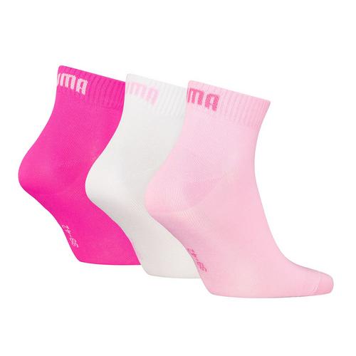 Rückansicht von PUMA Socken Freizeitsocken Weiß/Pink