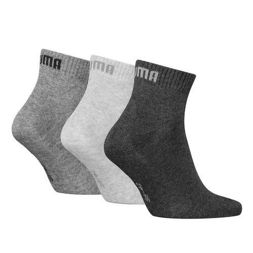 Rückansicht von PUMA Socken Freizeitsocken Grau