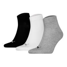 PUMA Socken Freizeitsocken Grau/Schwarz/Weiß