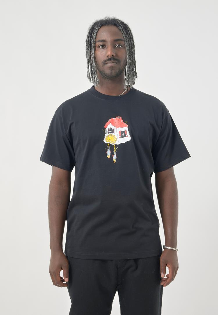 Cleptomanicx Cleptomanicx Classic Tee Cuckoo Printshirt Herren - Black - 1 | SportScheck