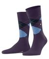 Burlington Edinburgh Socken Herren - aubergine (8764)