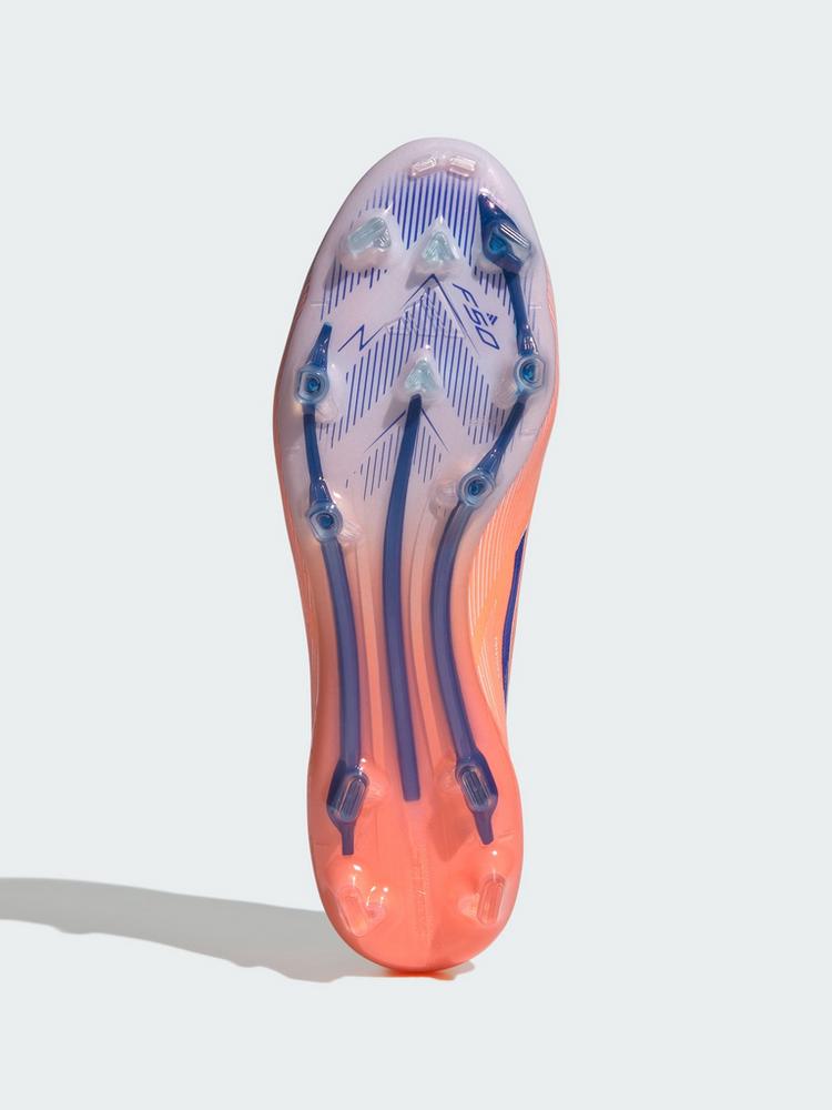 adidas adidas F50 Elite Laceless FG Fu&szlig;ballschuh Fu&szlig;ballschuhe - Beam Orange / Lucid Blue / Cloud White - 1 | SportScheck