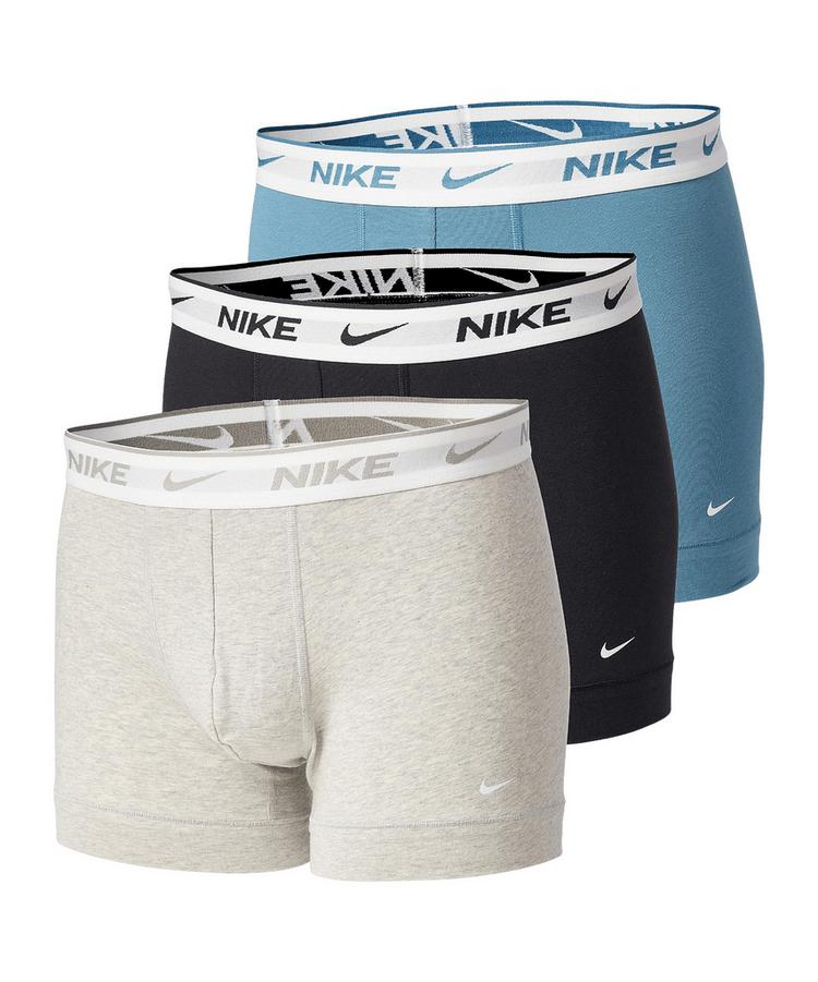 Nike Nike EVERYDAY COTTON STRETCH Unterhose Herren - black-grey heather-smokey blue-white - 1 | SportScheck