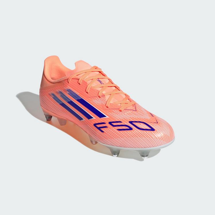 adidas adidas F50 League Fu&szlig;ballschuh, weiche B&ouml;den Fu&szlig;ballschuhe - Beam Orange / Lucid Blue / Cloud White - 2 | SportScheck