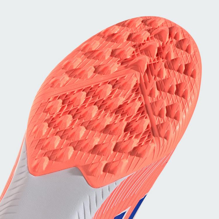 adidas adidas F50 League Fu&szlig;ballschuh, Rollrasen Fu&szlig;ballschuhe - Beam Orange / Lucid Blue / Cloud White - 5 | SportScheck