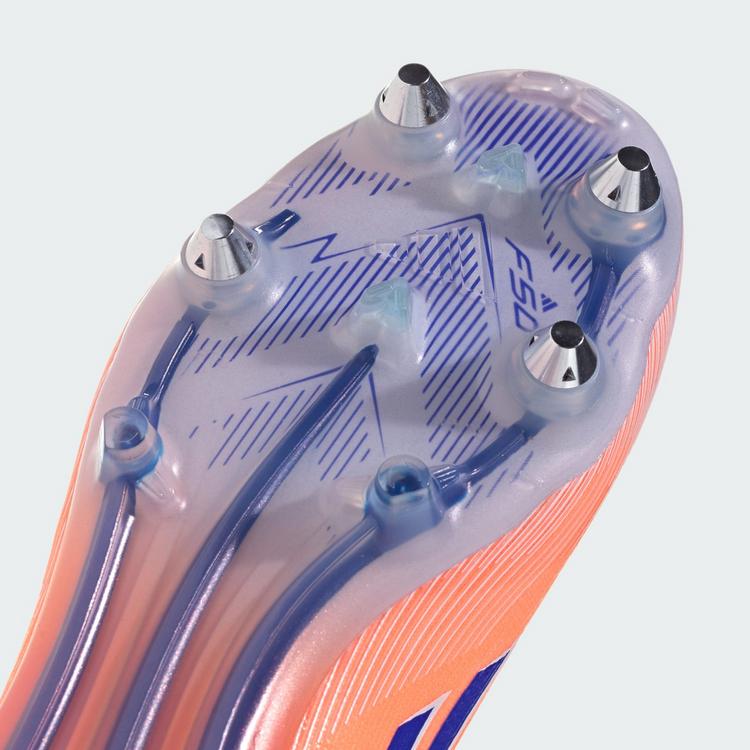 adidas adidas F50 Elite Fu&szlig;ballschuh, weiche B&ouml;den Fu&szlig;ballschuhe - Beam Orange / Lucid Blue / Cloud White - 5 | SportScheck