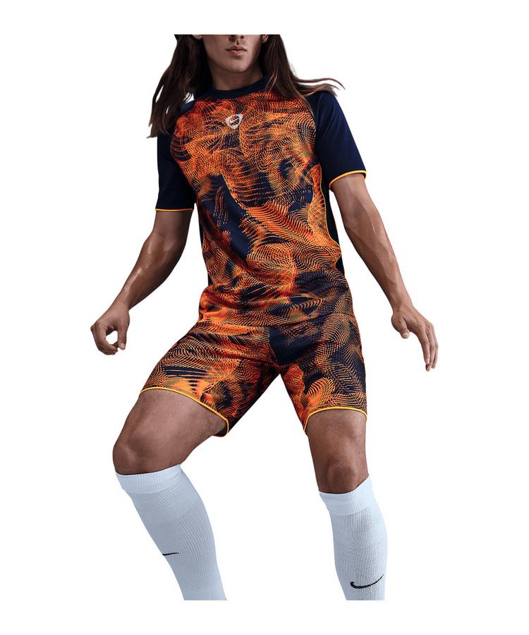 Nike Nike Academy+ Short Fu&szlig;ballshorts Herren - blauorange - 2 | SportScheck