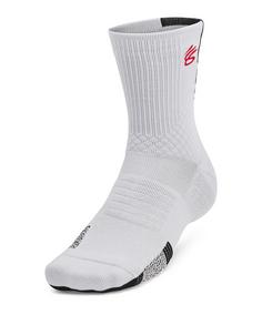 Under Armour Curry AD Mid Socken Weiß Fußballstrümpfe grau