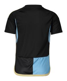 Rückansicht von adidas Custom Trikot Kids Fußballtrikot Kinder schwarzblau