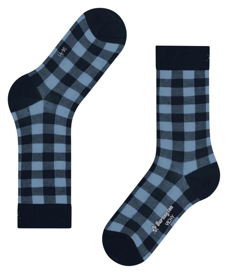 Burlington Burlington Vichy SO Socken Damen - marine (6120) - 2 | SportScheck