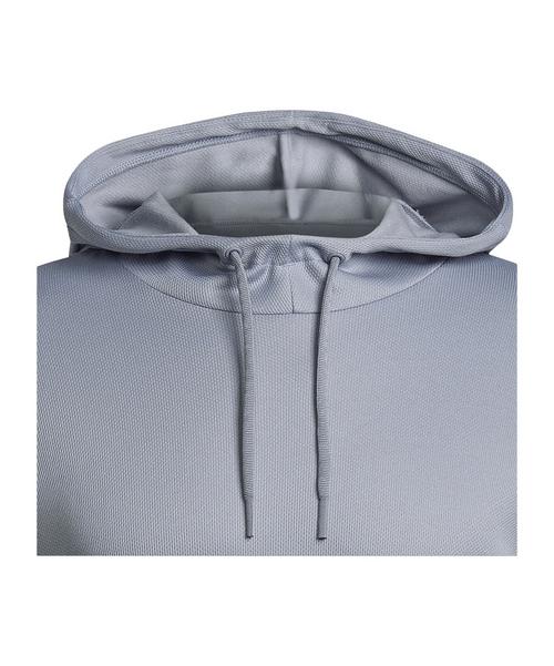 Rückansicht von adidas 3 Stripes Future Icons Hoody Funktionssweatshirt Herren grau