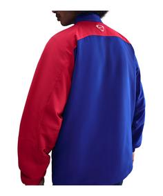 Rückansicht von Nike Paris Saint-Germain Tack Jacke Trainingsjacke Herren blaurot