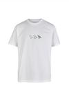Cleptomanicx Classic Tee Scribble Gull Printshirt Herren - White