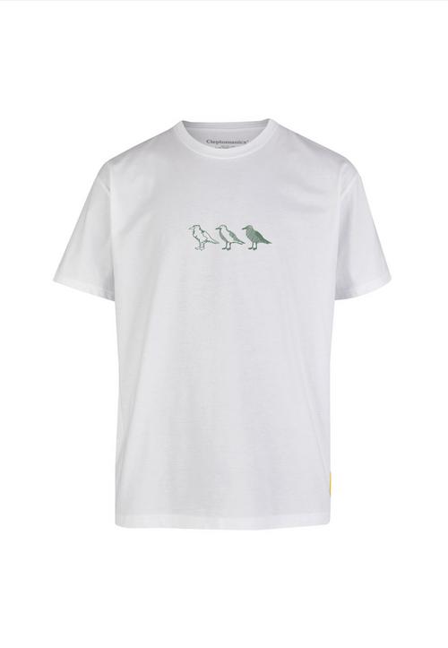 Cleptomanicx Classic Tee Scribble Gull Printshirt Herren