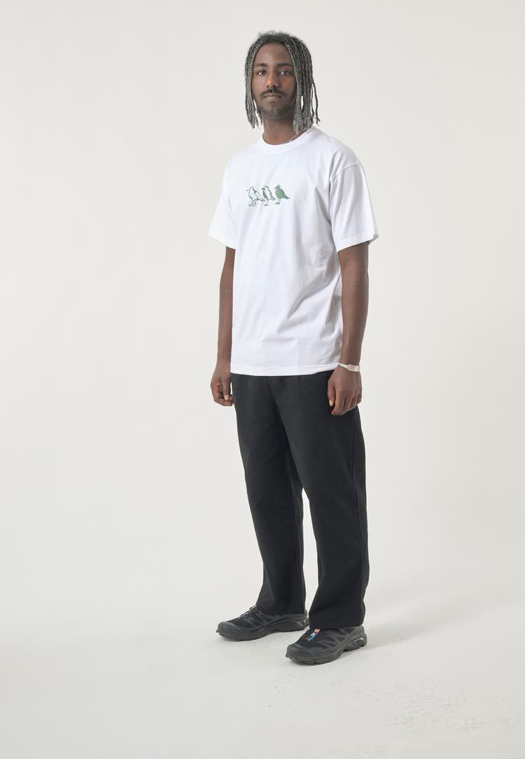 Cleptomanicx Cleptomanicx Classic Tee Scribble Gull Printshirt Herren - White - 1 | SportScheck