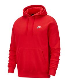 Nike NSW Club Hoodie Herren university red-university red-white