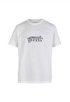 Cleptomanicx Classic Tee Worm Printshirt Herren - White