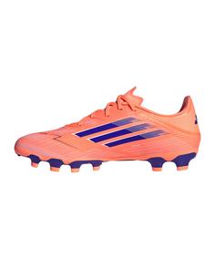 Rückansicht von adidas F50 League MG Coral Blaze Fußballschuhe orange